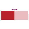 vidaXL Retractable Side Awning 160 x 500 cm Red