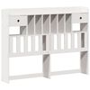 vidaXL Bookcase Bed without Mattress White 135x190cm Double Solid Wood Pine