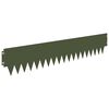 vidaXL Lawn Edging 10 pcs 103 x 20 cm metal Olive Green