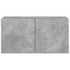 vidaXL TV Cabinet Wall-mounted Concrete Grey 80x30x41 cm