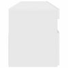 vidaXL TV Cabinet with LED Lights High Gloss White 90x35x40 cm