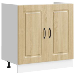 vidaXL Sink Base Cabinet "Kalmar" Sonoma Oak 80x46x81.5 cm