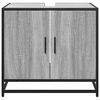 vidaXL Bathroom Sink Cabinet Grey Sonoma 65x33x60 cm Engineered Wood