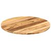 vidaXL Table Top &Oslash; 80x2.5 cm Round Solid Wood Rough Mango