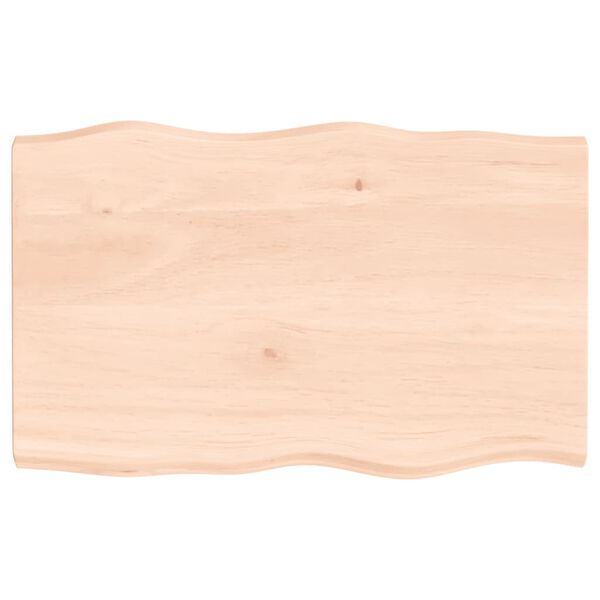 vidaXL Table Top 80x50x(2-4) cm Untreated Solid Wood Live Edge