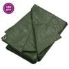 vidaXL Tarpaulin 180 g/m&sup2; 8x10 m Green HDPE