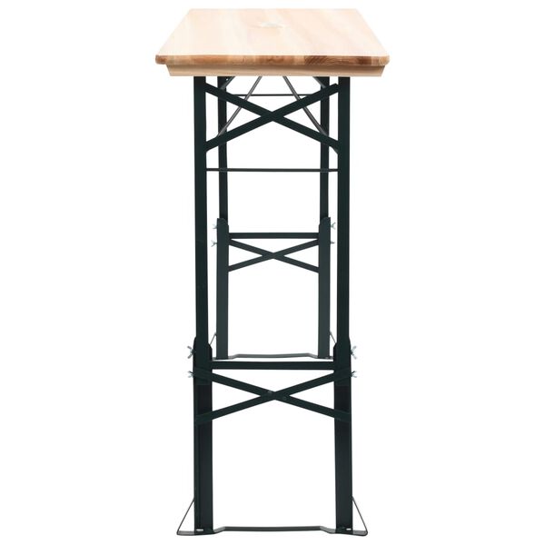 vidaXL Folding Beer Table 169x50x75/105 cm Pinewood