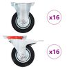 vidaXL 32 pcs Casters 100 mm