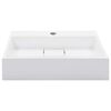 vidaXL Wash Basin 50x38x13 cm Mineral Cast/Marble Cast White