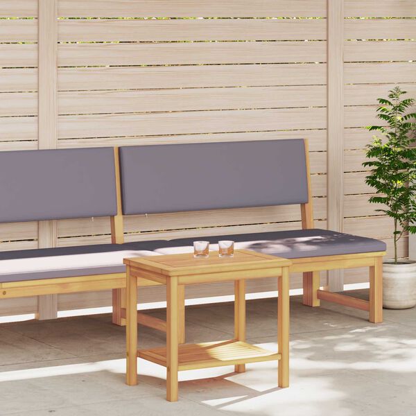 vidaXL Side Table Oil Natural 50 x 35 x 45 cm Solid Acacia Wood