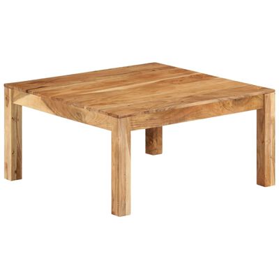 vidaXL Coffee Table 80x80x40 cm Solid Acacia Wood