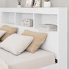 vidaXL Storage Headboard with Shelf White 150 cm Engineered Wood
