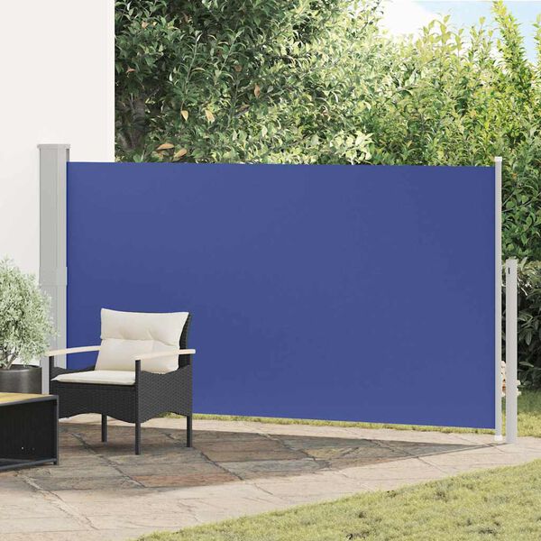 Patio Terrace Side Awning 160 x 300 cm Blue