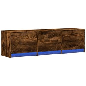 vidaXL TV Cabinet Smoked Oak Engineered Wood