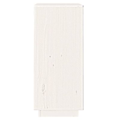 vidaXL Sideboard White 38x35x80 cm Solid Wood Pine