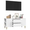 vidaXL TV Cabinet White 102x44.5x50 cm Engineered Wood