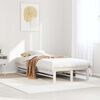vidaXL Bed Frame without Mattress White 75x190 cm Small Single Solid Wood Pine