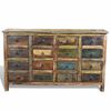 vidaXL Reclaimed Cabinet Solid Wood Antique-style with 16 Drawers
