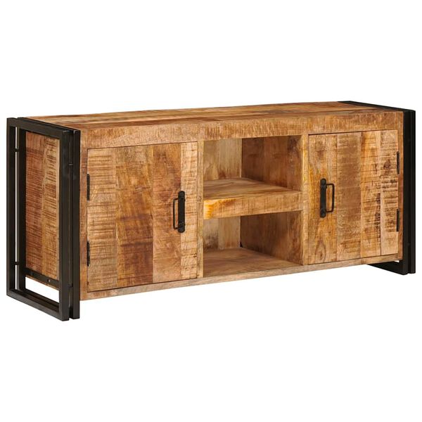 vidaXL TV Cabinet Brown 120 x 30 x 50 cm Solid rough mango wood