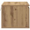 vidaXL Wall-mounted Bedside Cabinet Artisan Oak 50 x 36 x 30 cm
