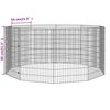 vidaXL Free Range Animal Enclosure 10-Panel 54x80 cm Galvanised Iron