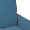 vidaXL Sofa Sets with Cushion 3 pcs Blue 115 x 56 x 80 cm Plywood