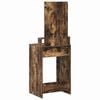 vidaXL Dressing Table Smoked Oak 50 x 41 x 140 cm Engineered Wood