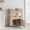 vidaXL Kitchen Trolley Sonoma Oak 60x45x80 cm Engineered Wood