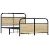 vidaXL Metal Bed Frame without Mattress Sonoma Oak 140x200 cm
