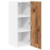 vidaXL Hanging Cabinet with Storage Old Wood and White 30 x 31 x 80 cm