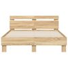 vidaXL Bed Frame without Mattress Sonoma Oak 120x190 cm Small Double