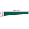 vidaXL 9-panel Wind Screen Fabric 1200x120 cm Green