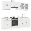 vidaXL 8 Piece Kitchen Cabinet Set Porto White Engineered Wood