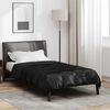 vidaXL Full Year Duvet Black 220 x 155 cm Satin and Microfiber
