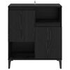 vidaXL Sideboard Black Oak 60 x 35 x 70 cm Engineered Wood