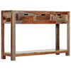 vidaXL Console Table with 3 Drawers 120x30x75 cm Solid Acacia Wood
