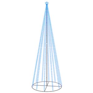 vidaXL Christmas Cone Tree Blue 732 LEDs 160x500 cm