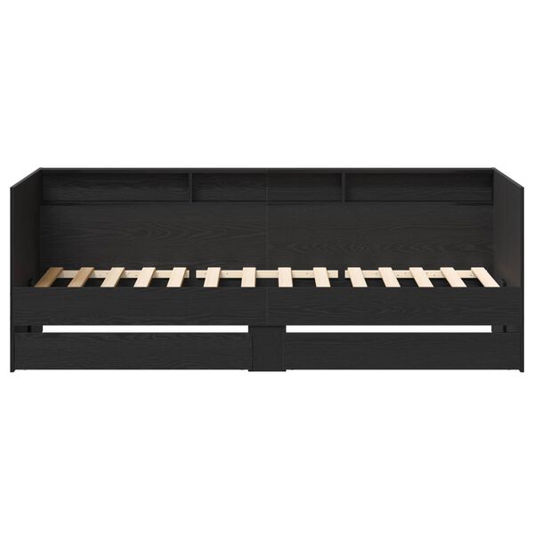 vidaXL Day Bed with Drawer Grey 90 x 200 cm Engineered Wood