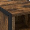 vidaXL Bedside Table Smoke Oak 39.5 x 30 x 50 cm Engineered Wood