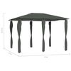 vidaXL Gazebo with Post Covers 3x4x2.6 m Anthracite 160 g/m²