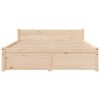 vidaXL Bed Frame without Mattress Solid Wood 120x200 cm