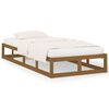 vidaXL Bed Frame without Mattress Honey Brown 100x200 cm Solid Wood
