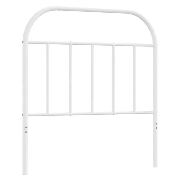 vidaXL Metal Headboard White 80 cm