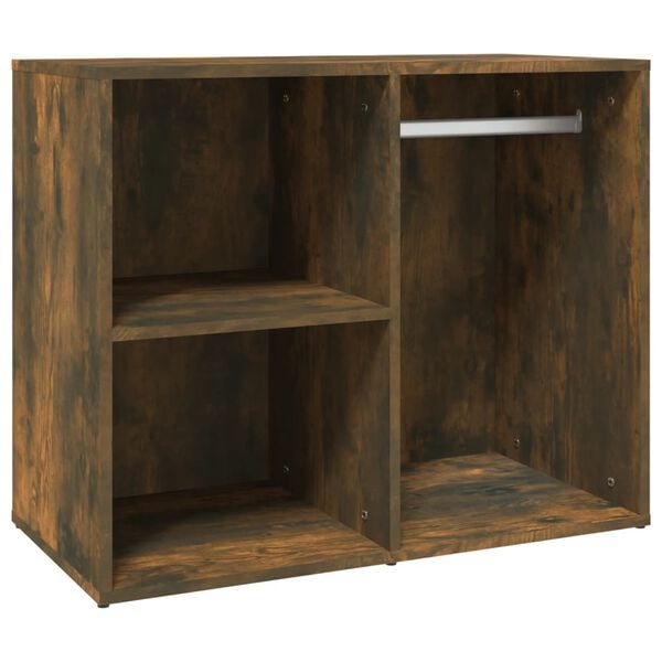 vidaXL Dressing Cabinet Smoked Oak 80x40x65 cm Engineered Wood