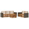 vidaXL Outdoor Sofa Set 6 pcs Natural Solid Acacia Wood