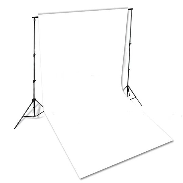 vidaXL Backdrop Cotton without Stand White 600x300 cm