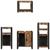 vidaXL Bathroom Furniture Set with Drawer 4 pcs Solid Reclaim Wood