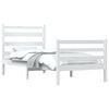 vidaXL Bed Frame without Mattress Solid Wood Pine 100x200 cm White