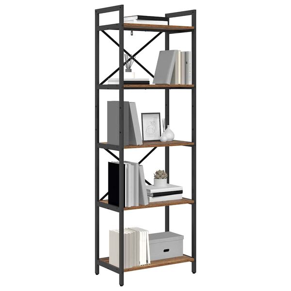 vidaXL Bookshelf Old Wood 56 x 34 x 171 cm Engineered Wood