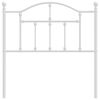 vidaXL Metal Headboard White 90 cm